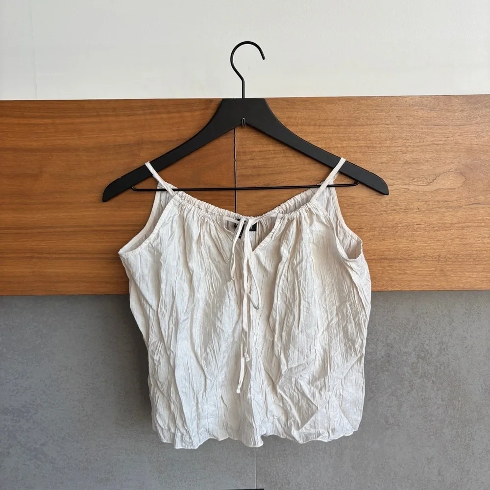 J. Crew Crinkled tank top, Size L